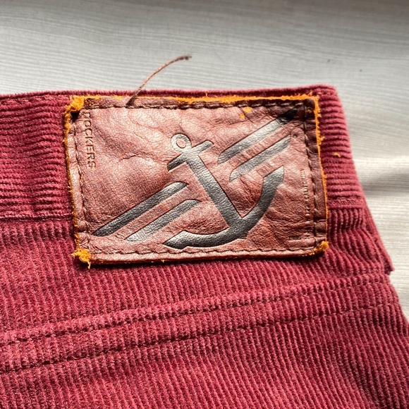 Mens Maroon/Burgundy Corduroy Dockers Pants - Picture 4 of 5